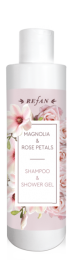 Шампунь-гель для душа «МАГНОЛИЯ И ЛЕПЕСТКИ РОЗ» MAGNOLIA&ROSE PETALS REFAN 250 мл