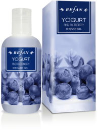 Гель для душа "ЙОГУРТ ТА  БУЗИНА" YOGURT AND ELDERBERRY REFAN 200 мл